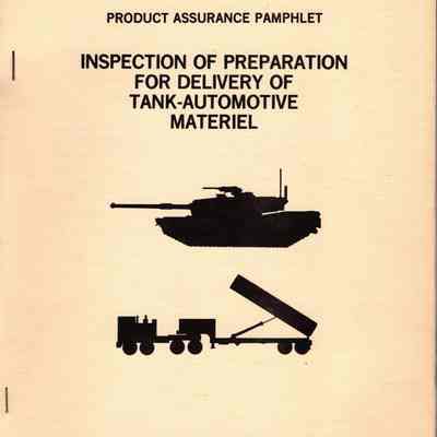 Inspection of Preparation for delivery of Tank-automotive materiel