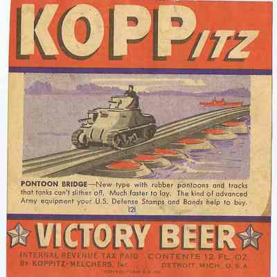 Koppitz Victory Beer Label #2