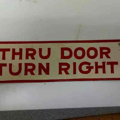 Emergency Exit Only Sign / Packard