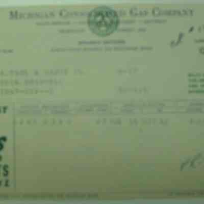 A-Tool Gas Bill 1942