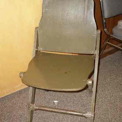 US WWII Folding Wood Chair