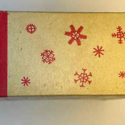 decorative side with snowflakes