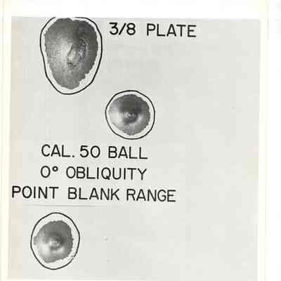 3/8 Plate, Cal. 50 Ball, O Obliquity