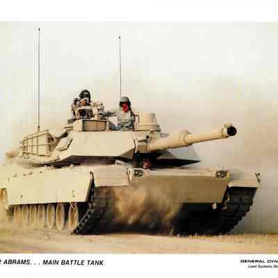 M1A2 Abrams Publicity Photo Card