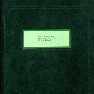 Harold Wedding paperwork folder