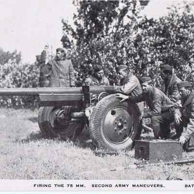 Second Army Maneuvers Postcard