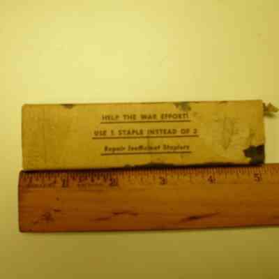 Box of staples WWII era