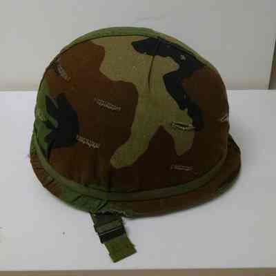 US M1 Helmet with Woodland Cover