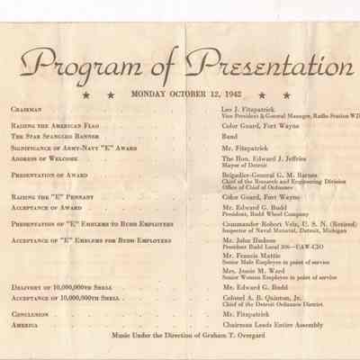 Budd Wheel E-Award program