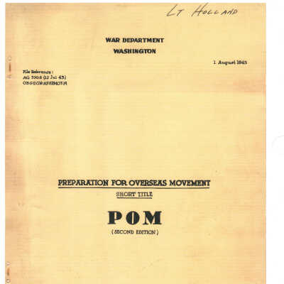 Preparation for Overseas Movement (POM)