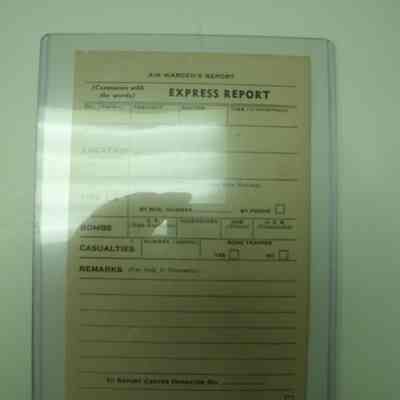 Air Raid Wardens Express report