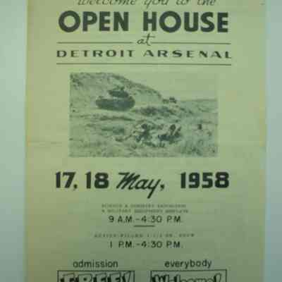 Detroit Tank Plant Open House Program,