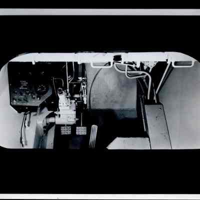 Interior of Cadillac Gage V100 Driver