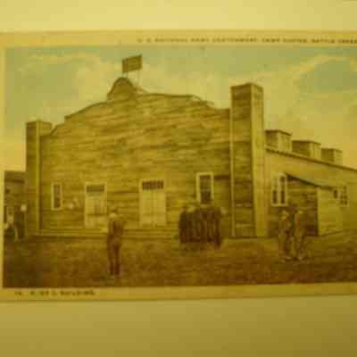 Camp Custer Post Card, K of C Building