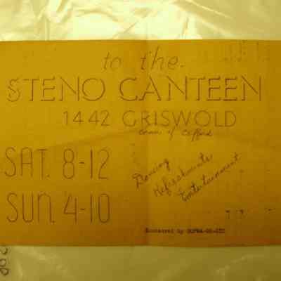 Steno Canteen Flyer