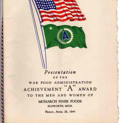 War Food Administration A award program