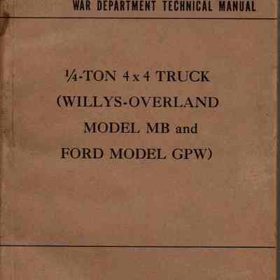 TM 9-803 1/4-Ton 4x4 Truck, MB and GPW