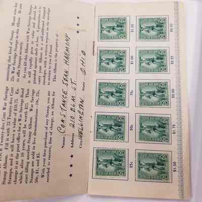WWII 25 Cent Bond Book