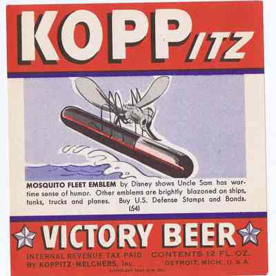 Koppitz Victory Beer label #54