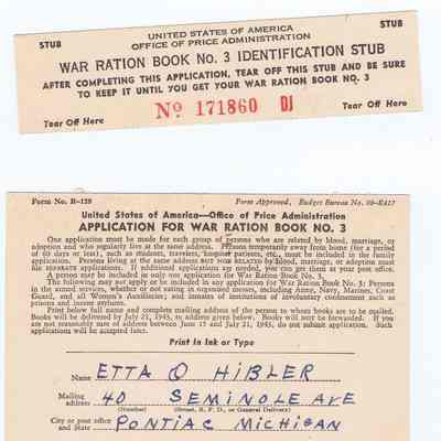Ration Book 3 Application