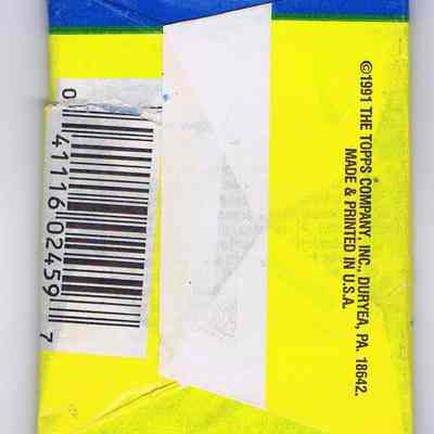 Desert Storm Trading Cards: Package - Rear