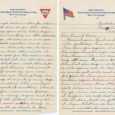 Feb 1918 letter Ft Custer