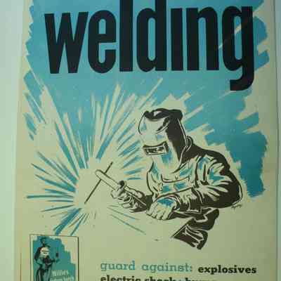 WWII Safety Poster, Welding