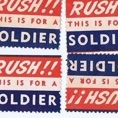 "This is for a Soldier" Stamp