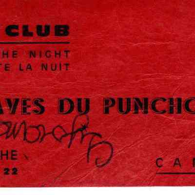 "Caves Du Puncho" Night Club Business Card