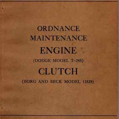Dodge T-245 Engine & Clutch Manual TM 9-1840A