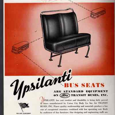 Ypsilanti Reed Furniture Company Bus Seat Ad Proof