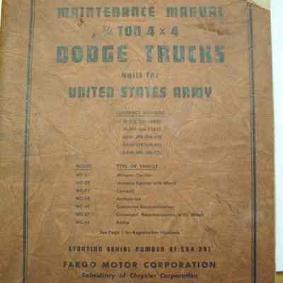 Dodge 3/4 Ton Truck maunal