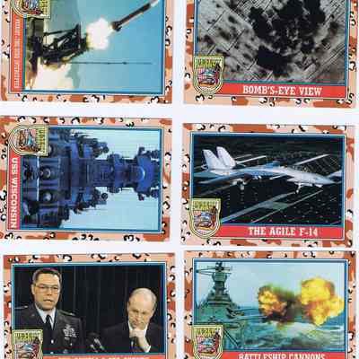 Desert Storm Trading Cards: Front - Pictures