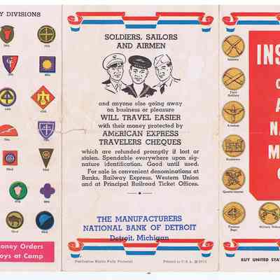 WWII Army Navy and Marines insignia