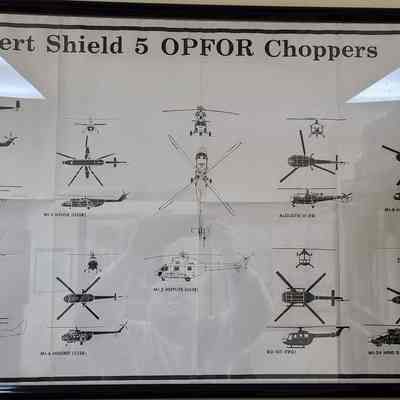 Desert Shield Poster Number 5, OPFOR Choppers