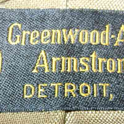 Greenwood-Atkinson Armstrong Co. Detroit, MI: Locally made jacket