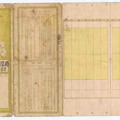 Japanese Post office bank account book