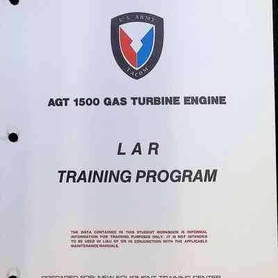 AGT 1500 Turbine LAR Training Program