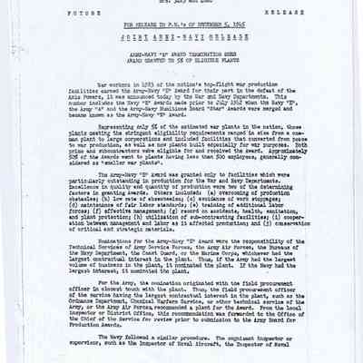 Army Navy E-Award Master List 1945