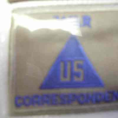War Correspondent shoulder patch