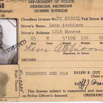 Dearborn Taxi License