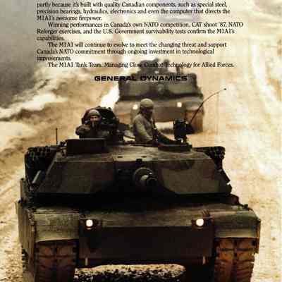 M1A1 Abrams broadside