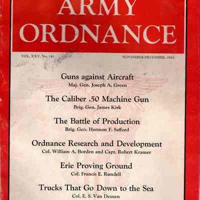 November-December 1943 issue of Army Ordnance Magazine