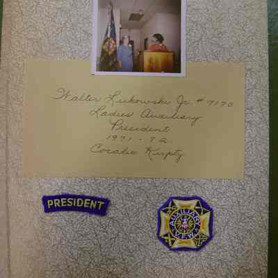 Scrapbook from VFW Ladies President 1971