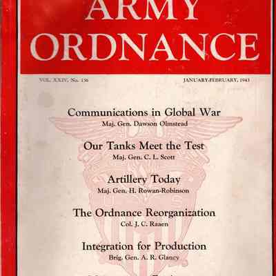 January-February 1943 issue of Army Ordnance Magazine