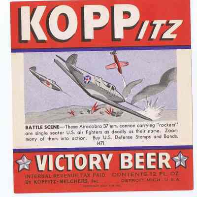Koppitz Victory Beer label 47