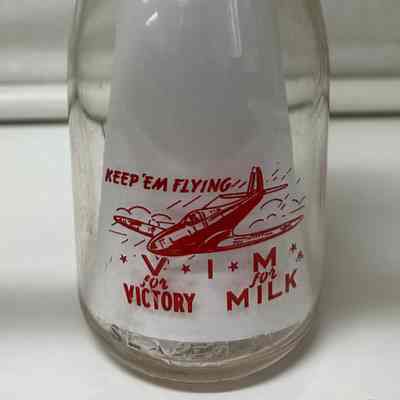 Victory Milk Bottle, one pint