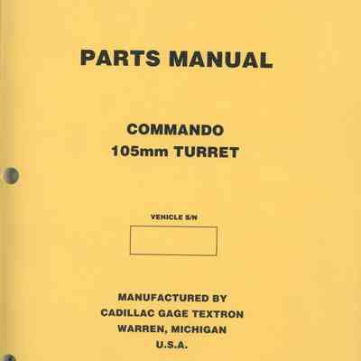 Commando 105 mm Turret Parts Manual