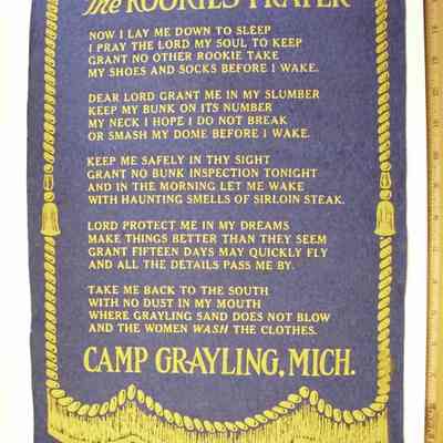Camp Grayling prayer banner