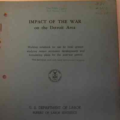 Impact of War on the Detroit Area